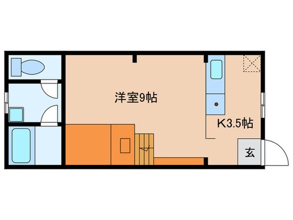 カキノウチアパートメントの物件間取画像